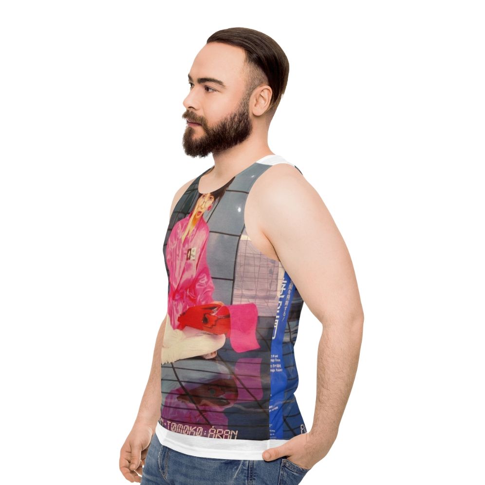 Retro tank top with 'I'm in Love' design by Tomoko Aran - men side