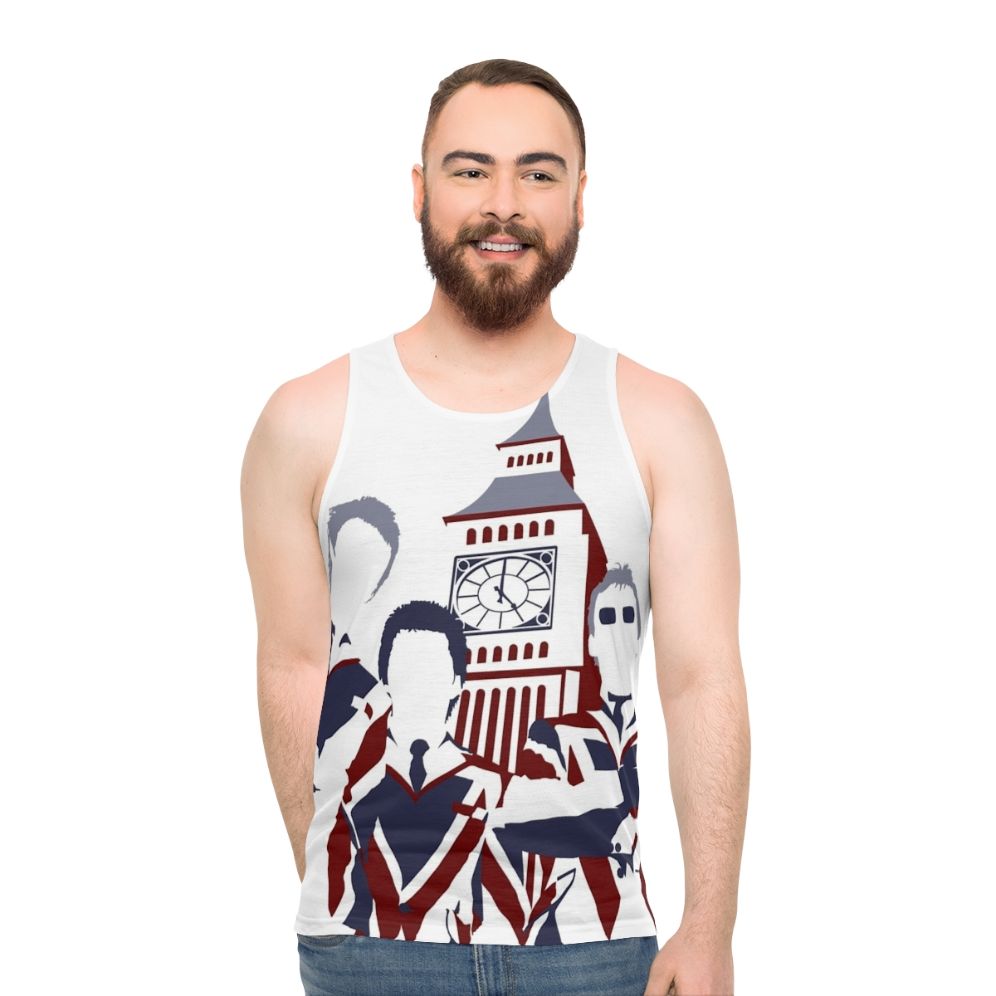 Vintage Mod Pop Art Unisex Tank Top - men