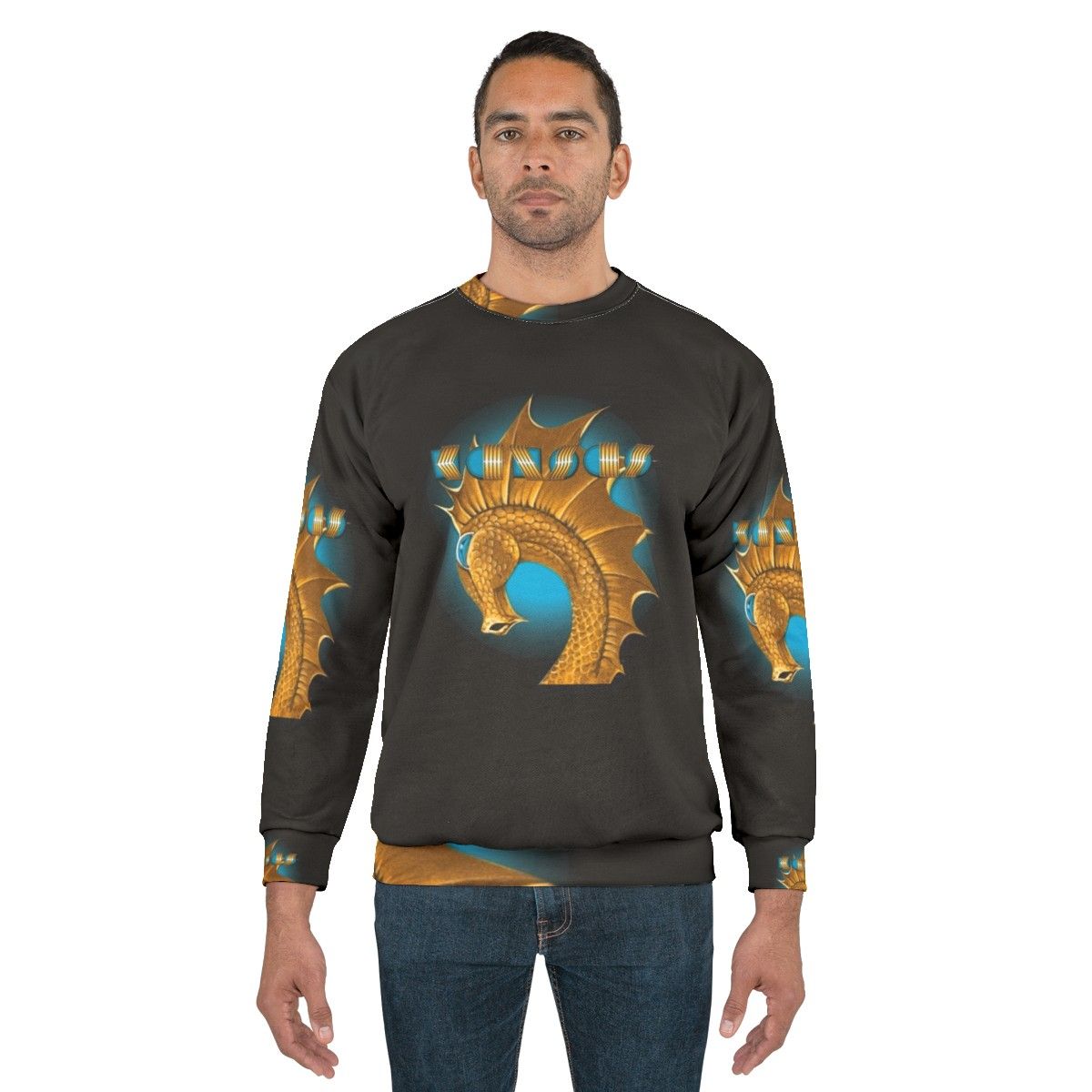 Kansas Logo Heavy Metal Sweatshirt - men