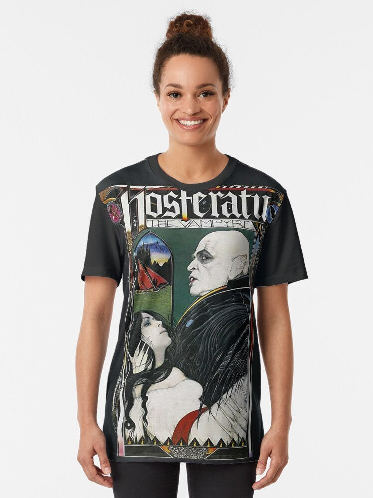 Nosferatu horror movie vintage graphic t-shirt - Women