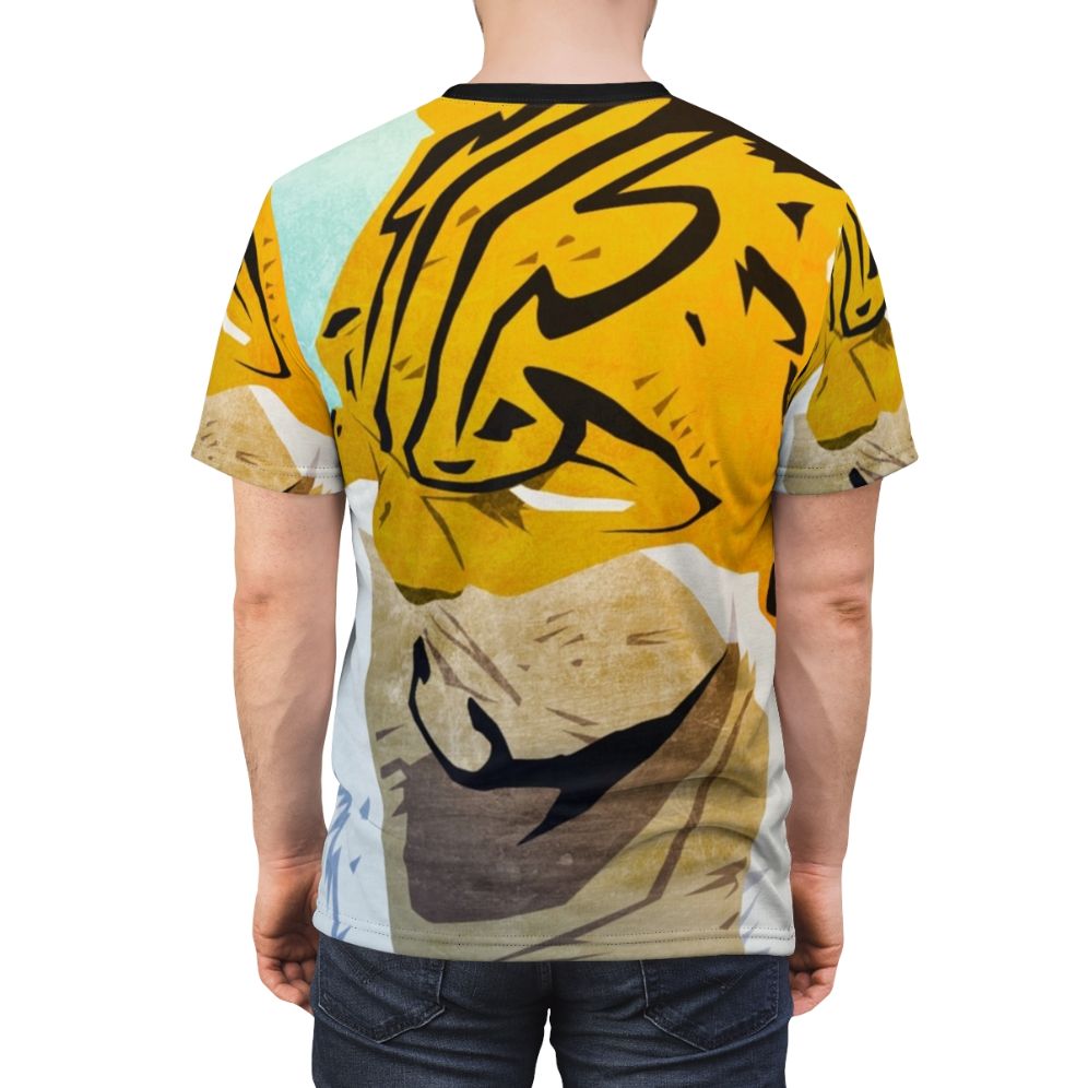 Stylish Leopard Zoan T-Shirt featuring a design inspired by the One Piece character Rob Lucci - men back