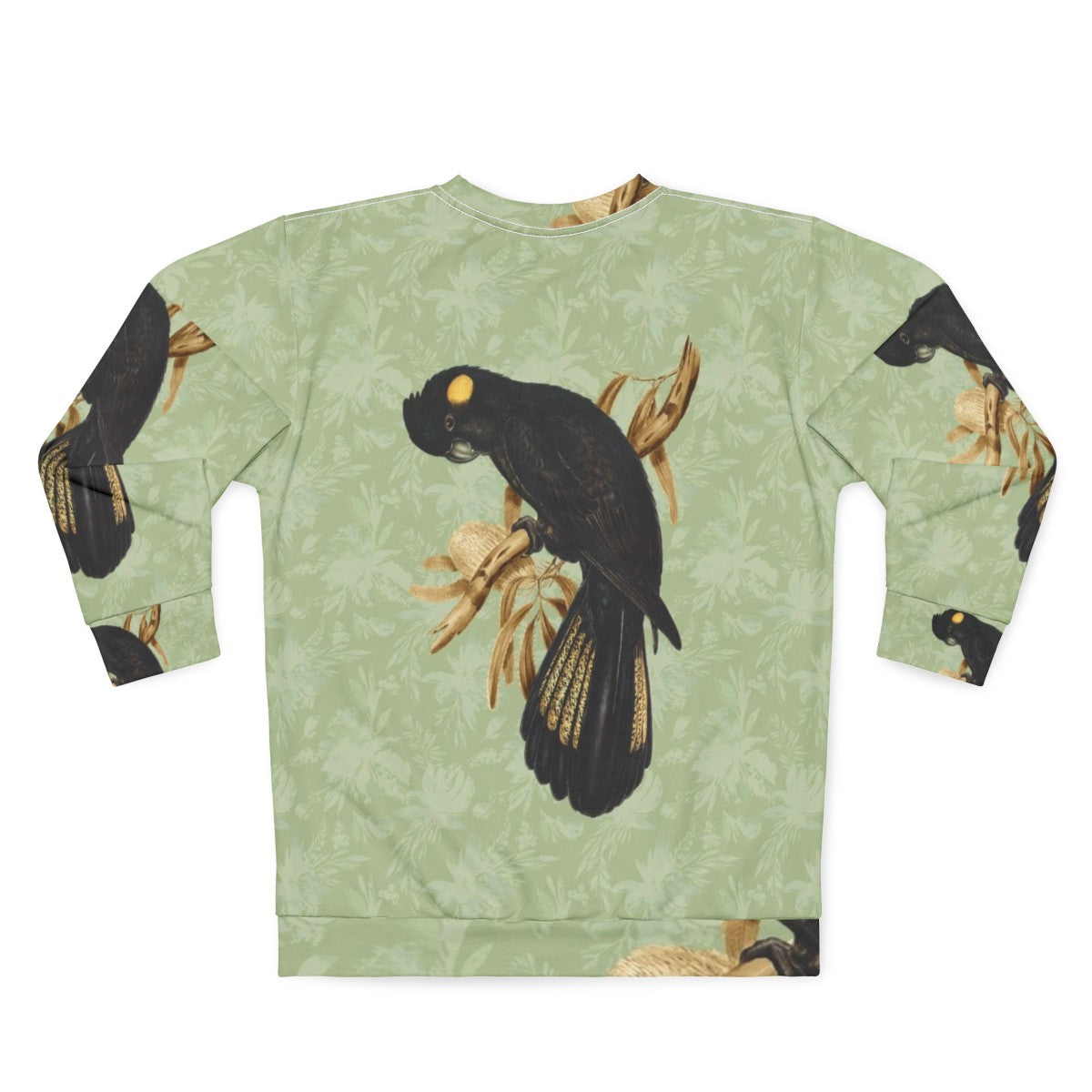 Yellow Tailed Black Cockatoo Sweatshirt - Back