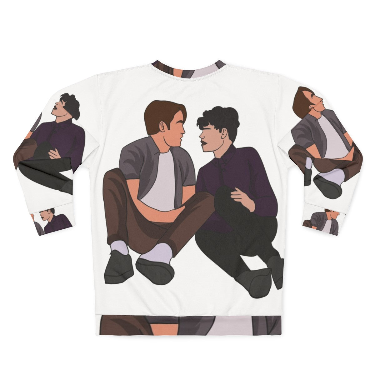 Heartstopper Nick and Charlie Friendship Sweatshirt - Back