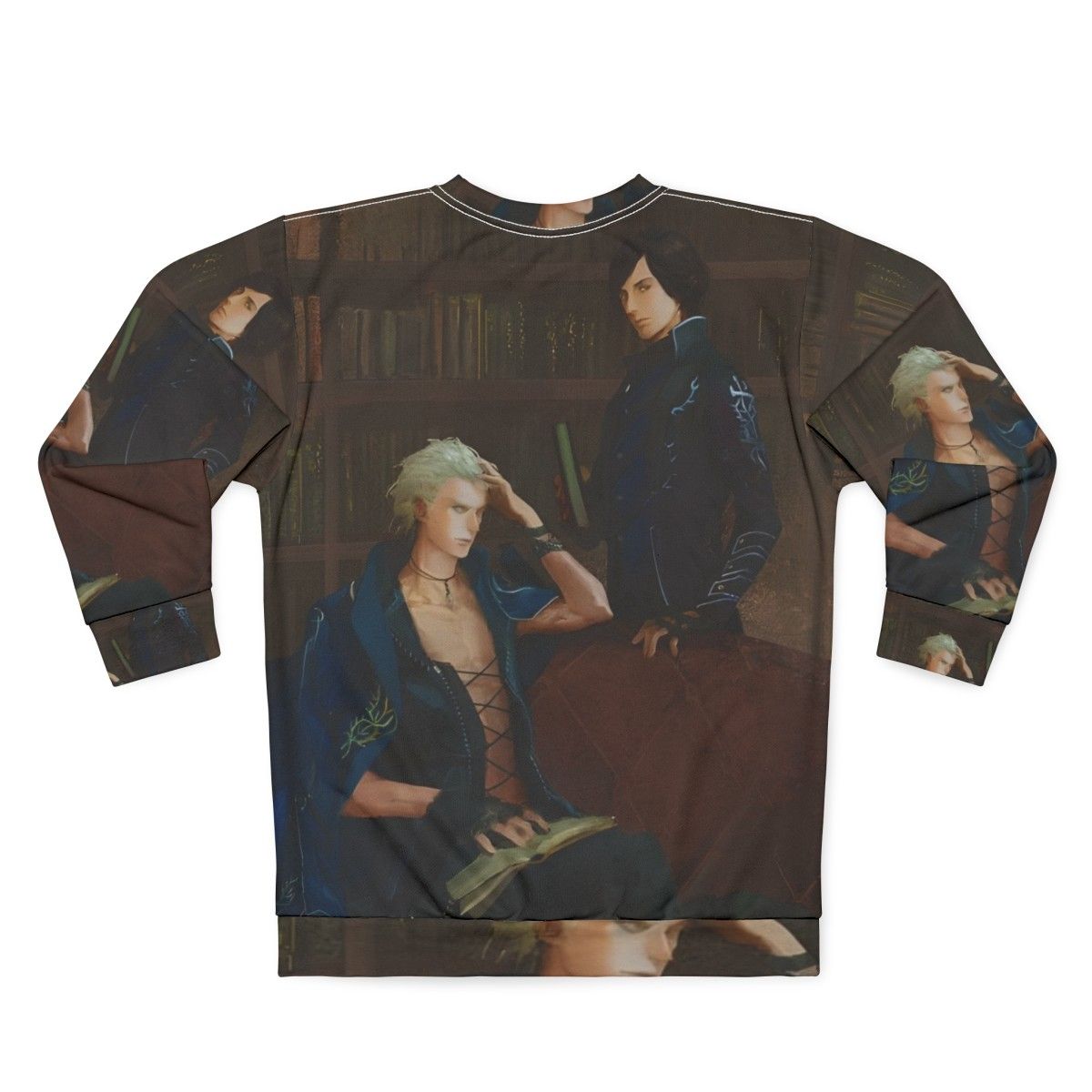 Devil May Cry Painting Sweatshirt featuring Dante, Vergil, and Nero - Back