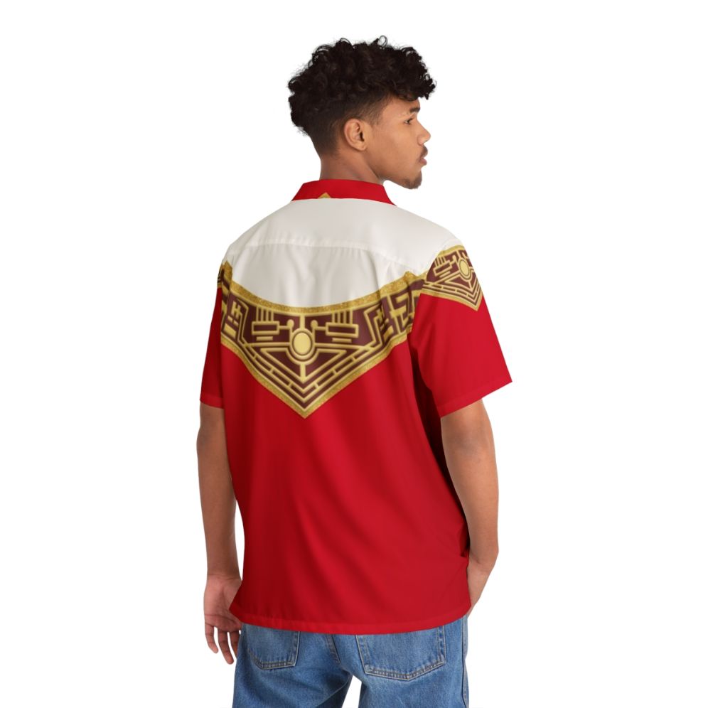 Power Rangers Zeo Red Hawaiian Shirt - People Back