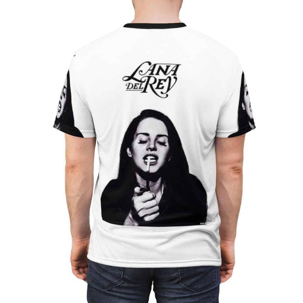 Retro-style graphic t-shirt featuring Lana Del Rey and The White Stripes inspired designs - men back