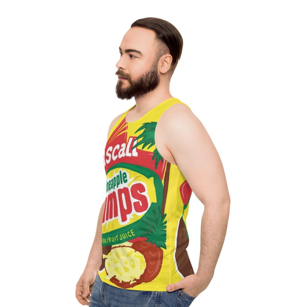 Pineapple Lumps New Zealand Candy Unisex Tank Top - men side