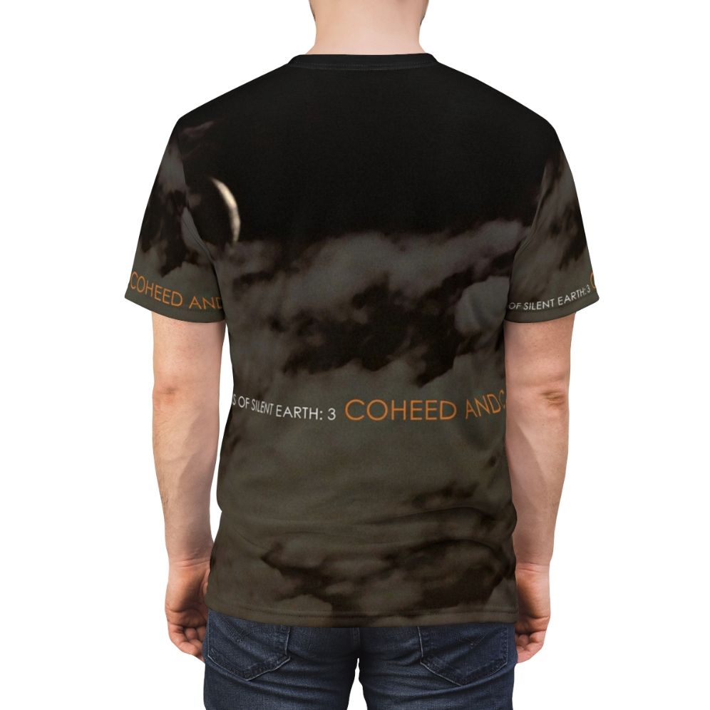 Coheed and Cambria inspired T-shirt featuring the album cover art for "In Keeping Secrets of Silent Earth" - men back