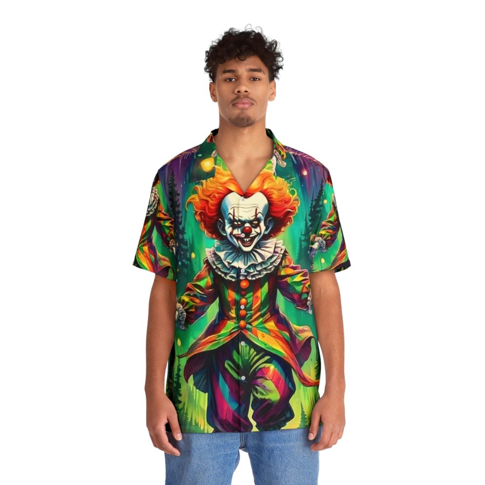 Scary clown Hawaiian shirt - People Front