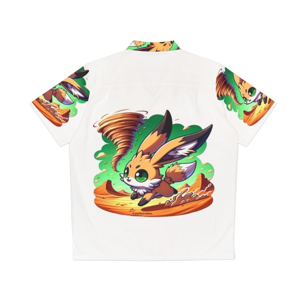 Legendary desert fox and rabbit Hawaiian shirt - Back