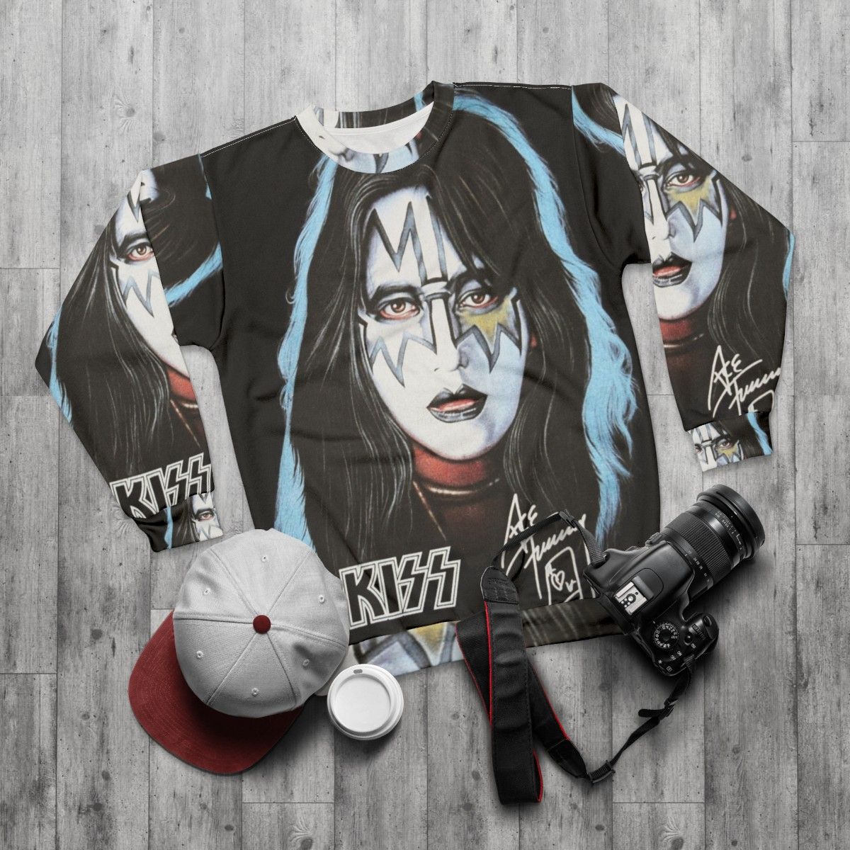 Ace Frehley 'Lemes Cover Ace Asa Tour 2019' Sweatshirt - flat lay