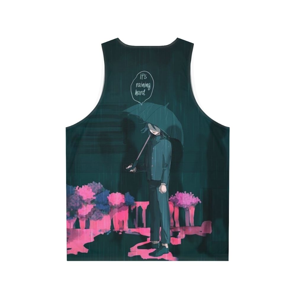 Sad Boy Kokichi Ouma Anime Tank Top - Back