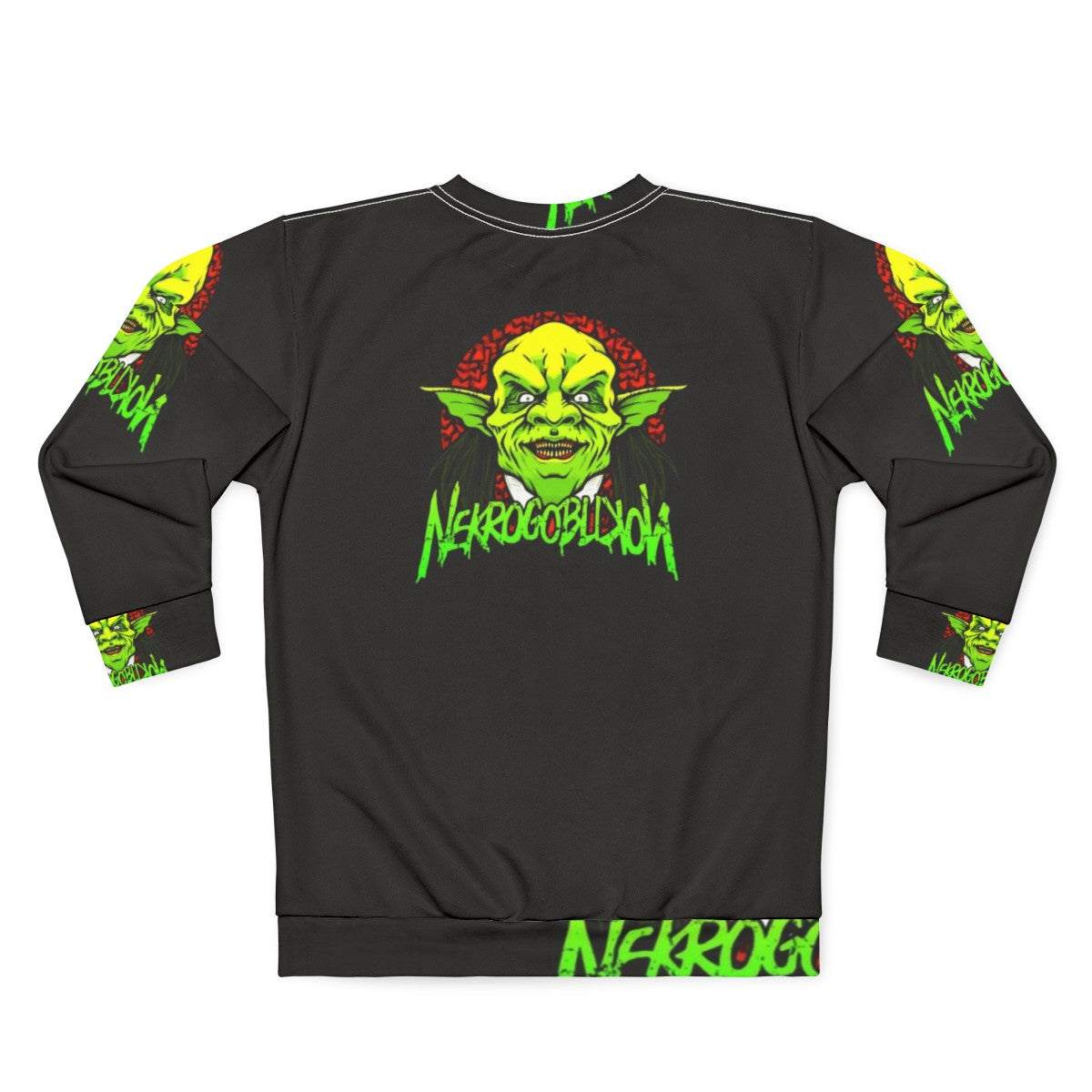 Nekrogoblikon Heavy Metal Band Merch Sweatshirt - Back