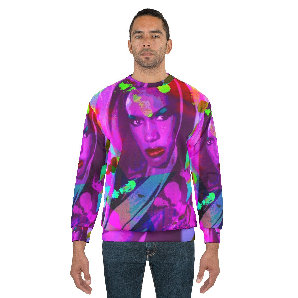 Grace Jones inspired LGBTQ hedonist sweatshirt - men