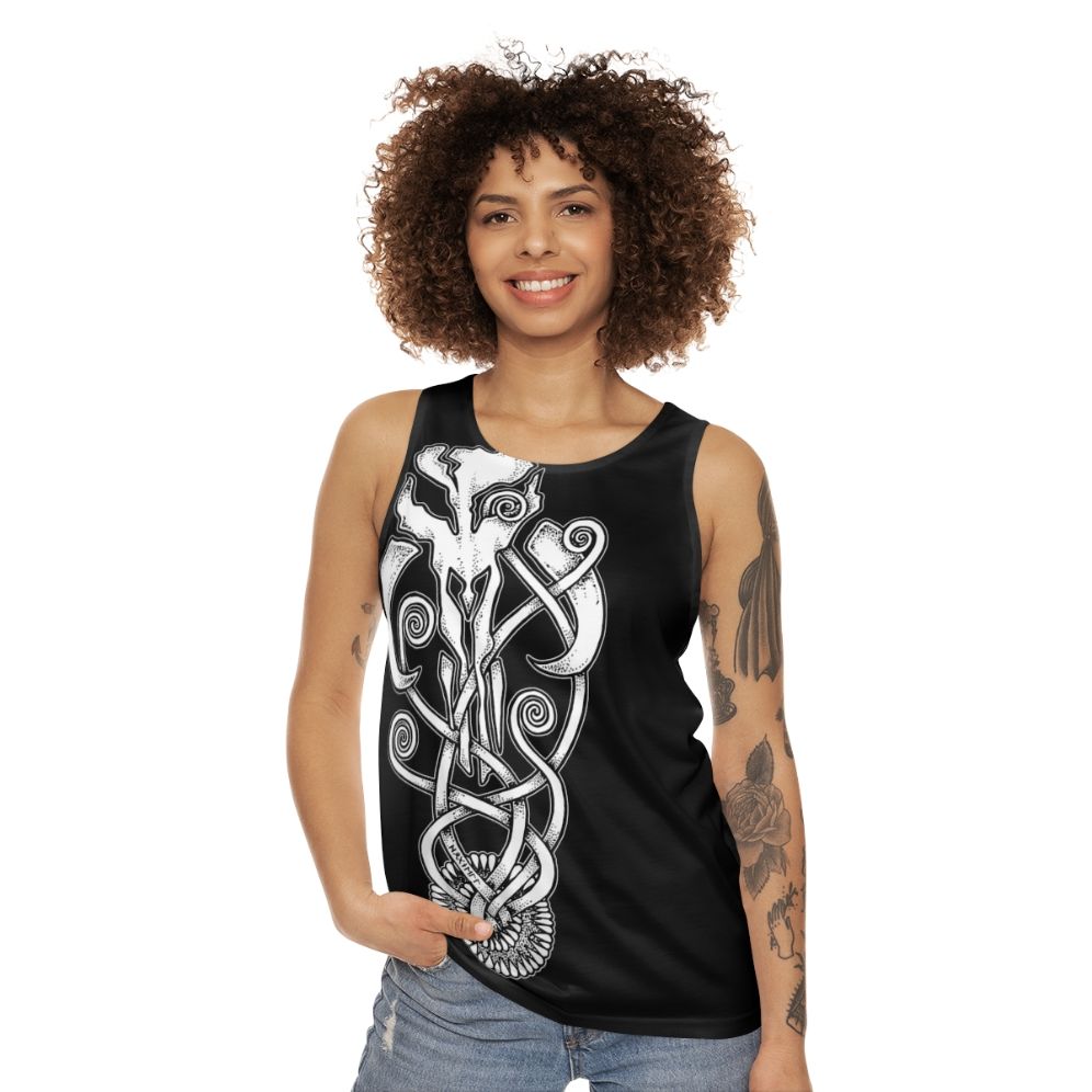 Mandalorian Sarlacc Knot Unisex Tank Top - women