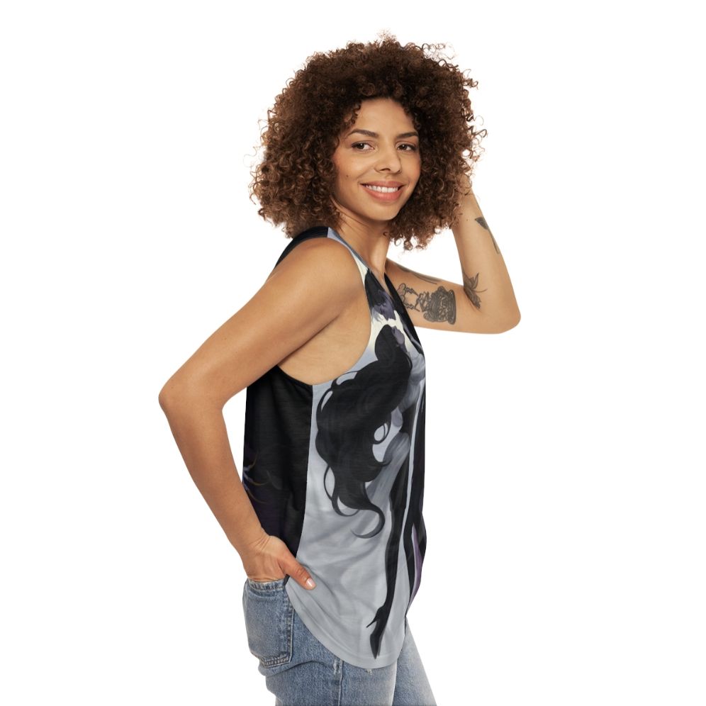 Final Fantasy XIV Shadowbringers "Death and the Maiden" Unisex Tank Top - women side