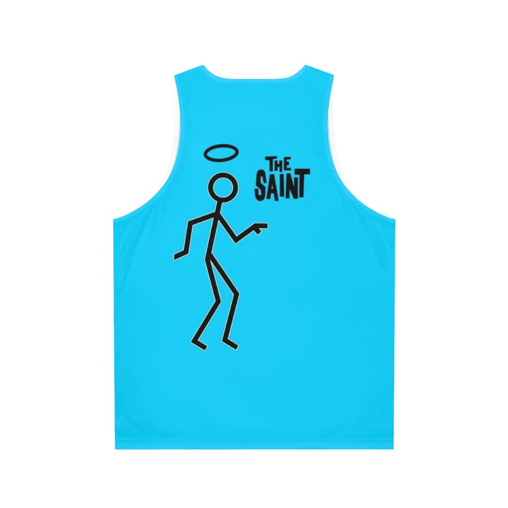 Retro unisex tank top inspired by The Saint TV series - Back