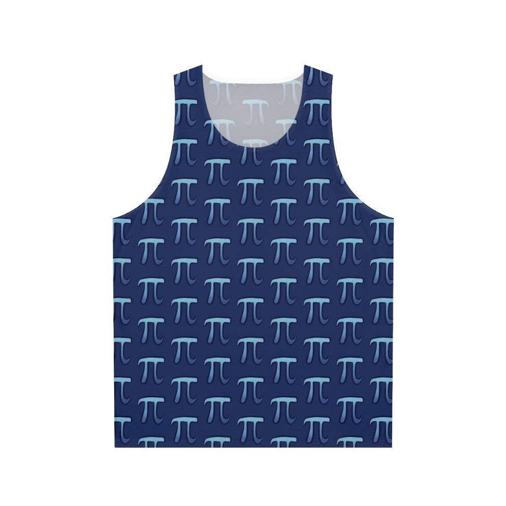 Pi Symbol Unisex Blue Tank Top