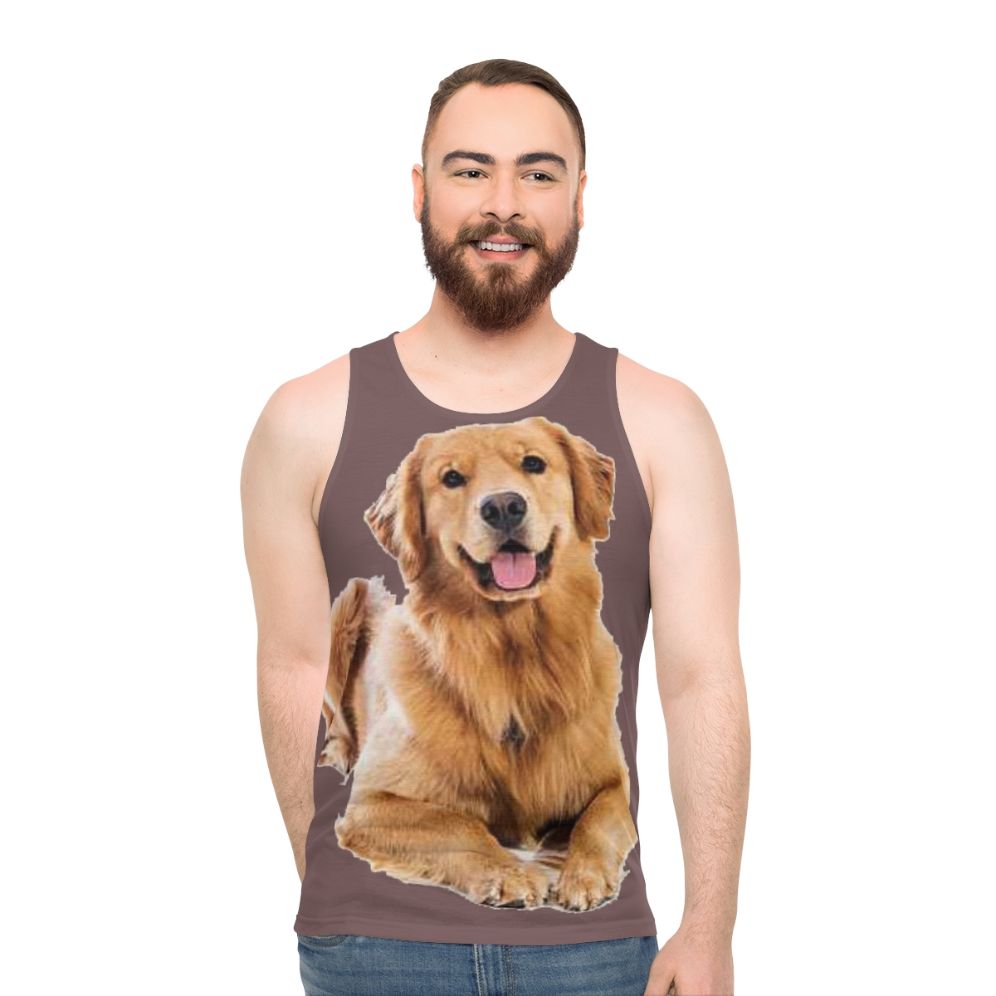 Golden Retriever Unisex Tank Top - men