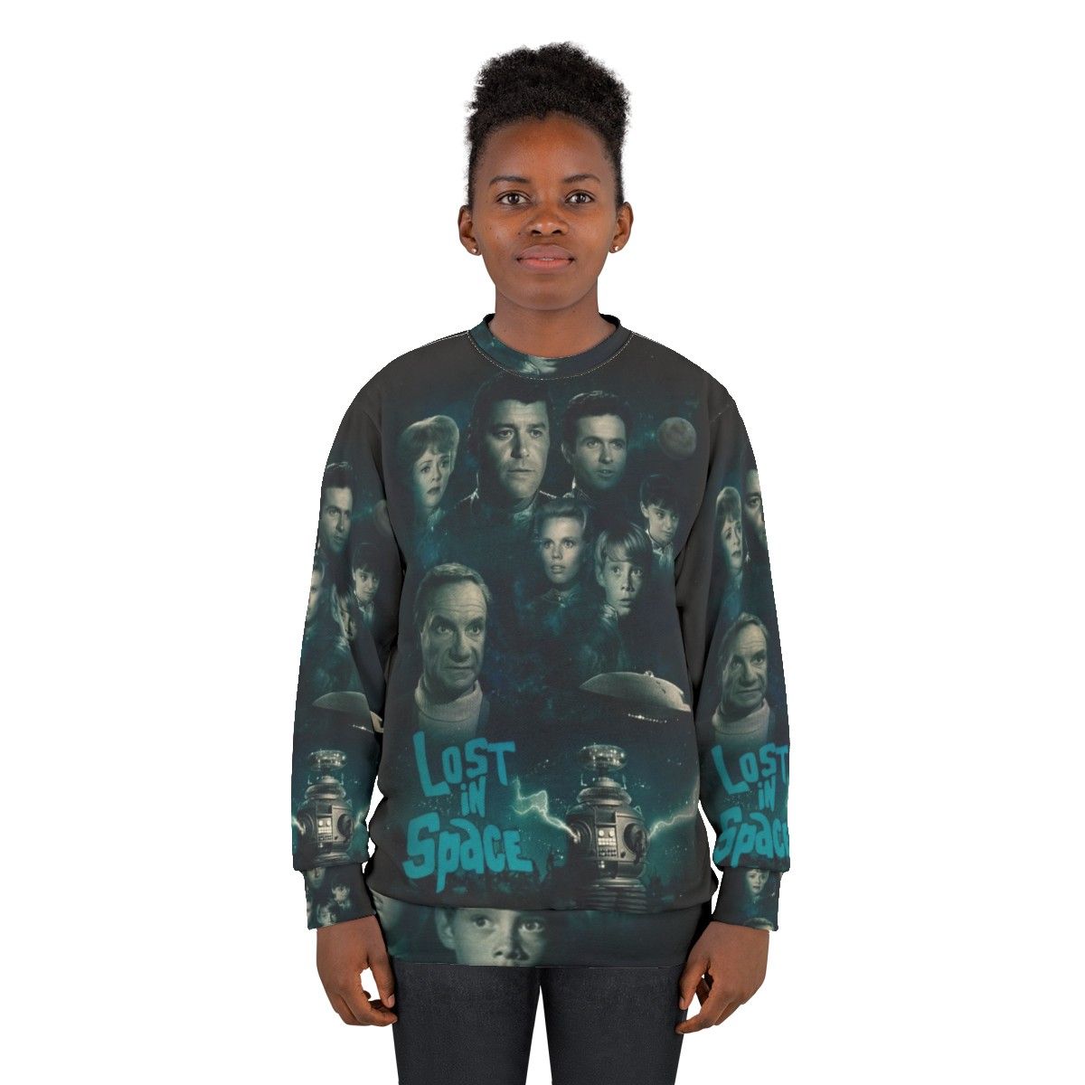 Retro "Lost in Space" themed sweatshirt - women