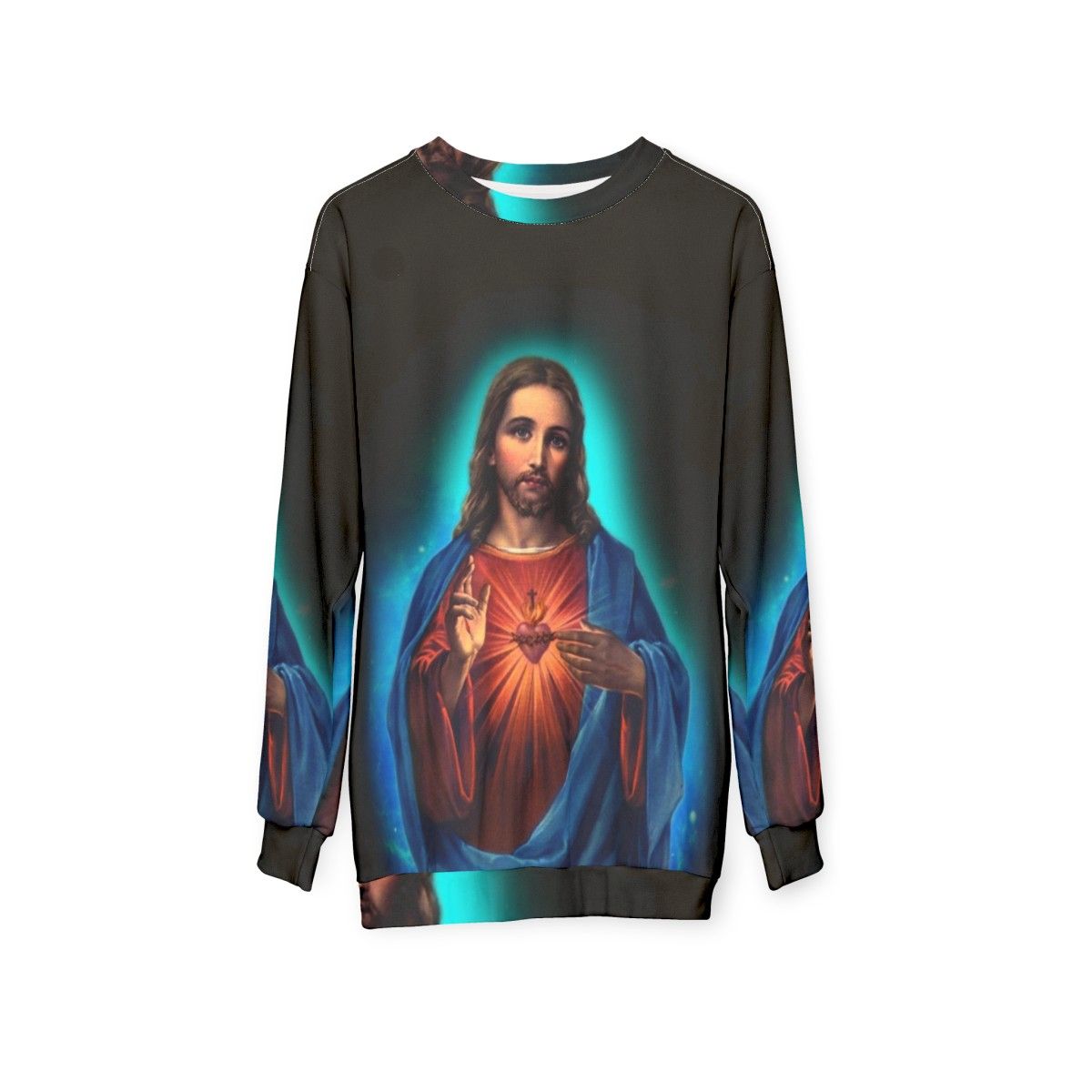 Comfortable and Stylish Jesus Christ Sweatshirt - hanging