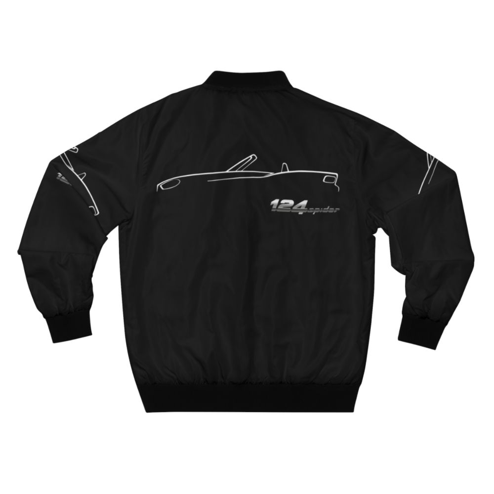 Abarth 124 Spider Bomber Jacket featuring sports car and automotive design - Back