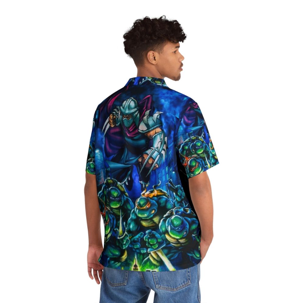 Teenage Mutant Ninja Turtles Hyper Stone Manhattan Hawaiian Shirt - People Back