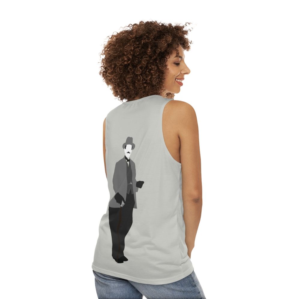 Great Detectives Hercule Poirot Unisex Tank Top - women back