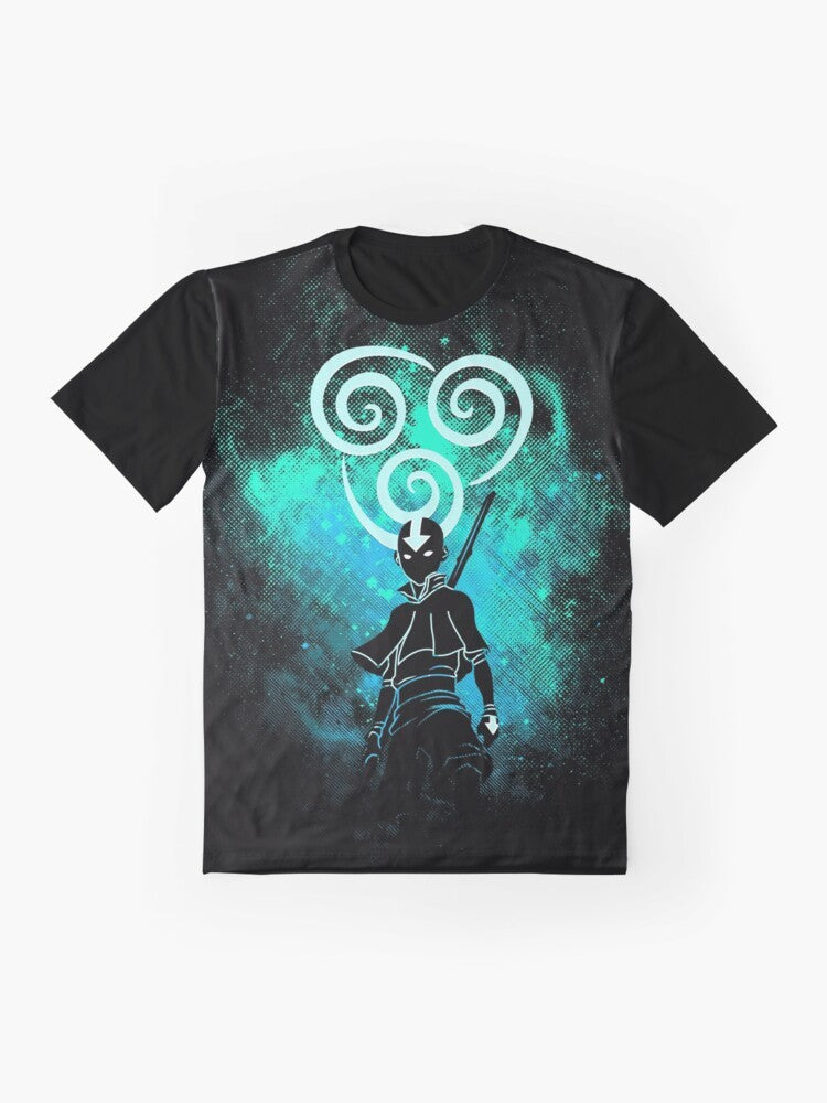 The Last Airbender inspired graphic t-shirt with an air element design - Flat lay