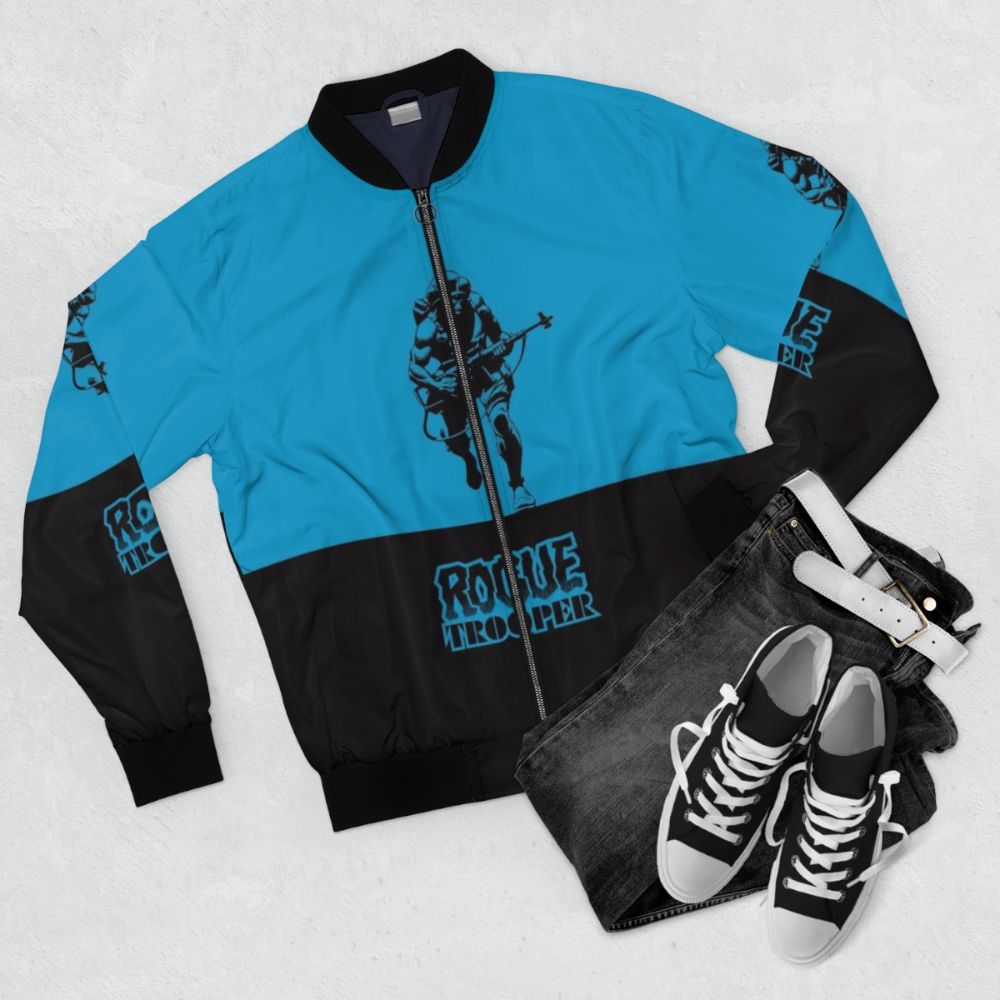 Rogue Trooper Stylish Bomber Jacket - Flat lay