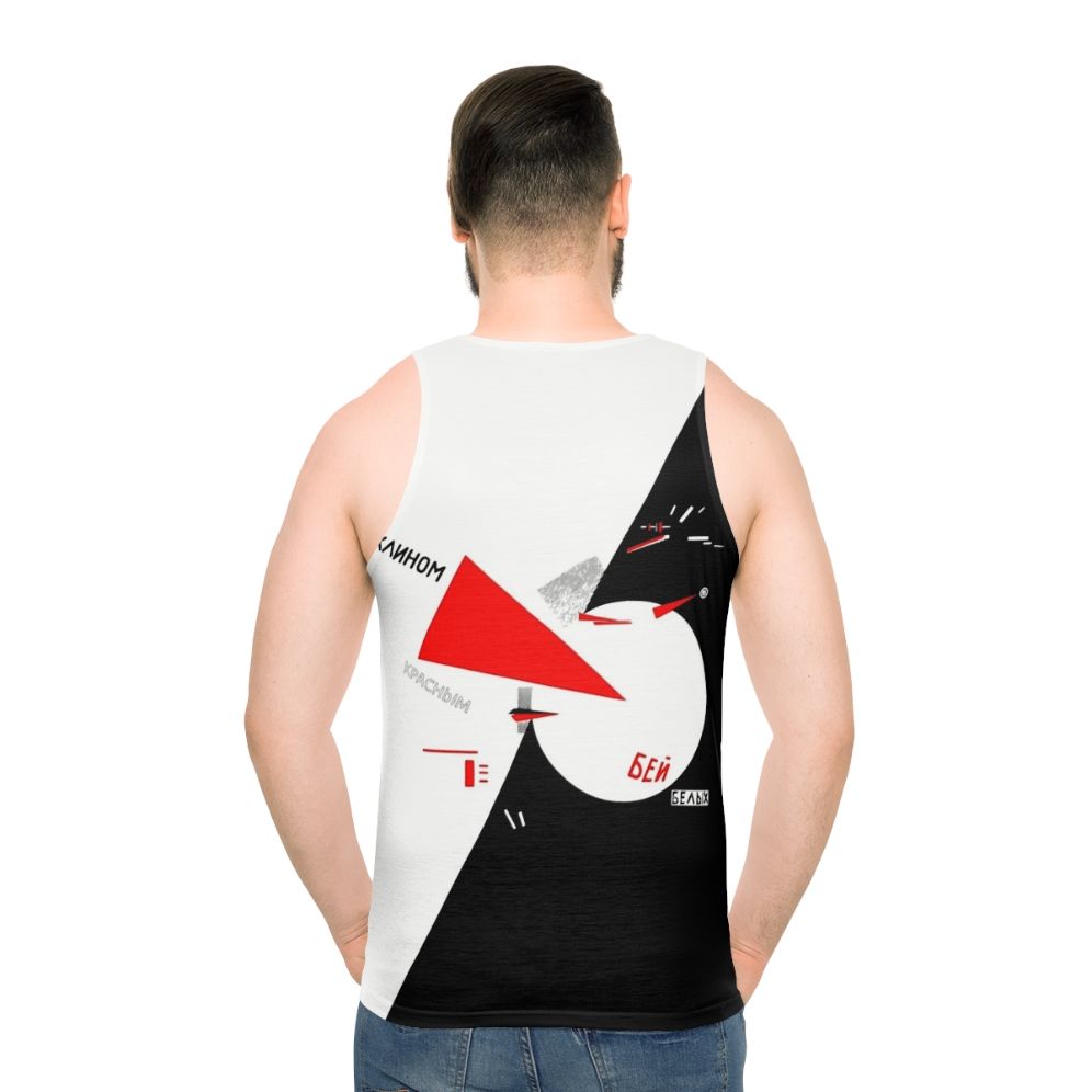 Constructivist Unisex Tank Top - men back