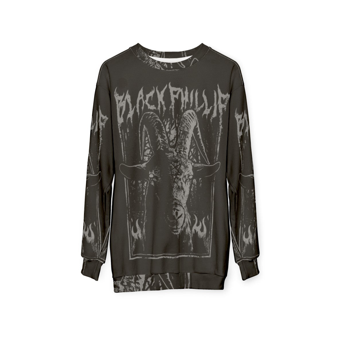 Black Metal 'The Witch' Sweatshirt - hanging