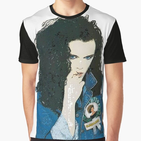 Graphic t-shirt featuring an iconic image of Pete Burns from the 80s band Dead or Alive