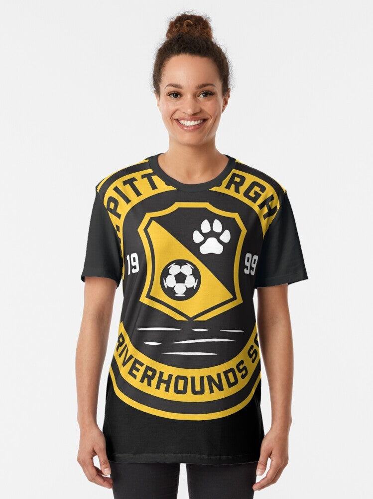 Pittsburgh Riverhounds Soccer Team Graphic T-Shirt - Women