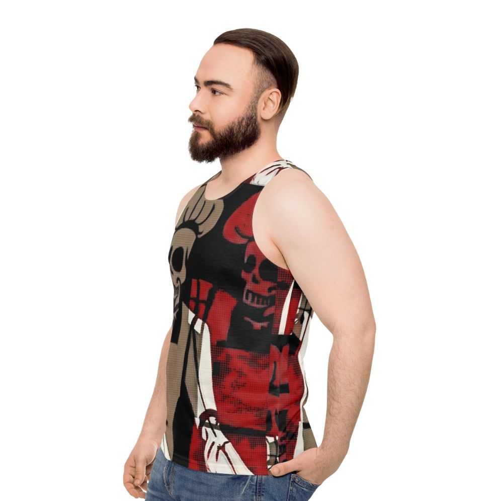 Skeleton Chef Unisex Tank Top - men side