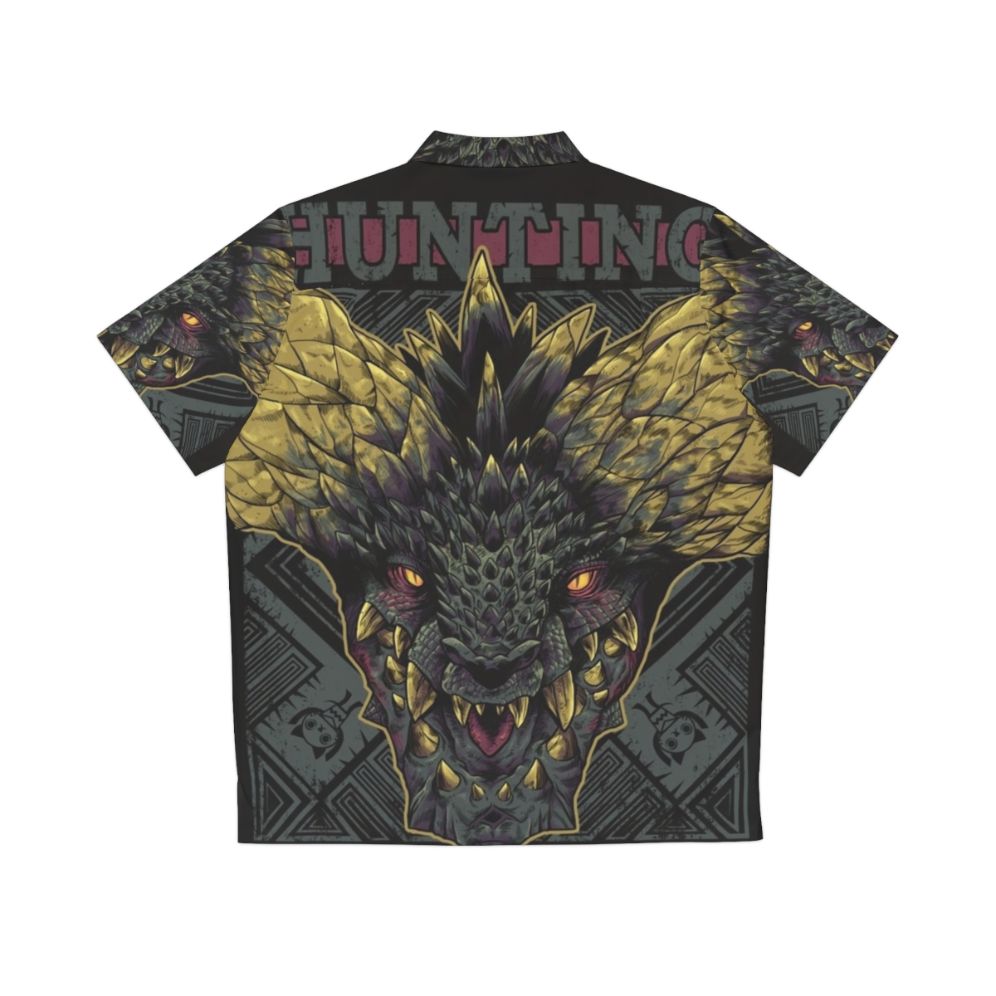 Nergigante Hunting Club Monster Hunter Gaming Hawaiian Shirt - Back