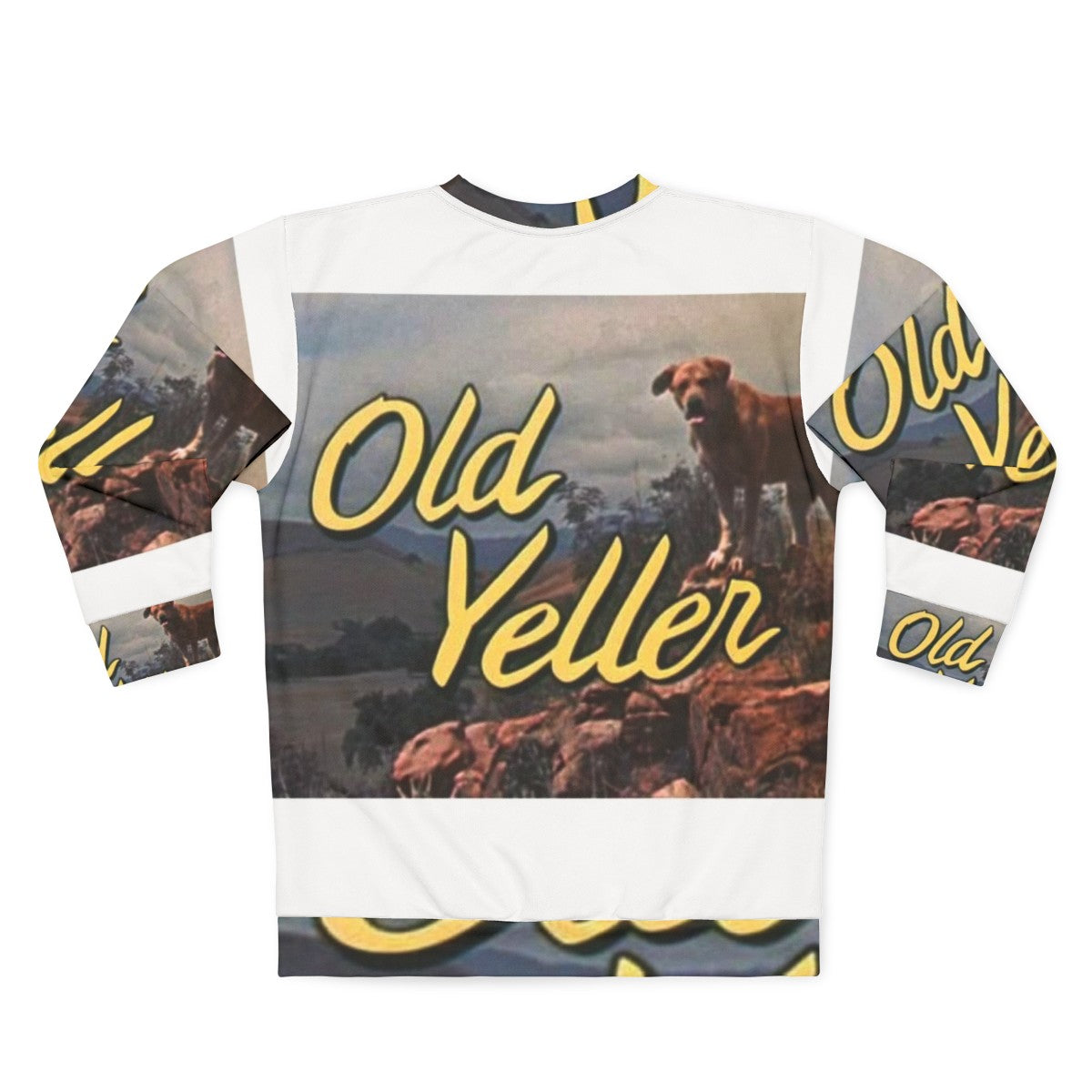 Old Yeller Sweatshirt with Filthy Frank Inspired Design - Back