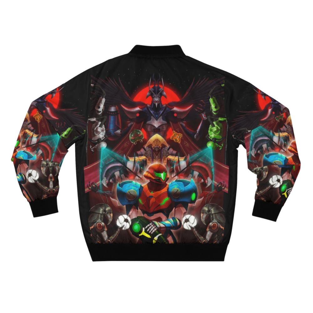 Metroid Dread Samus Aran Bomber Jacket - Back