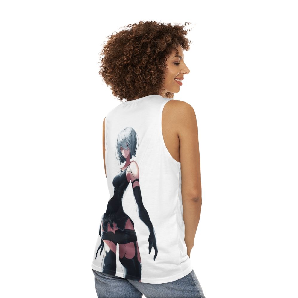 Yorha Type A No 2 Unisex Tank Top - women back