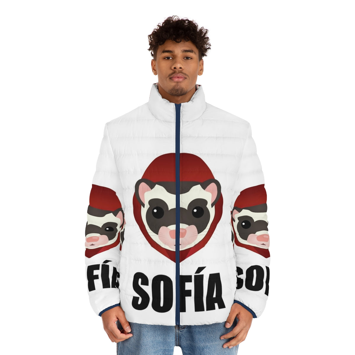 Money Heist La Casa De Papel Sofia Puffer Jacket - men front