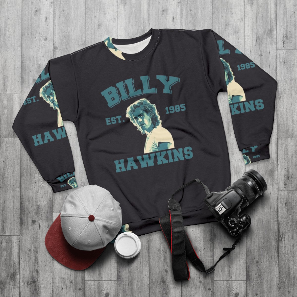 Vintage Stranger Things Billy Sweatshirt - flat lay