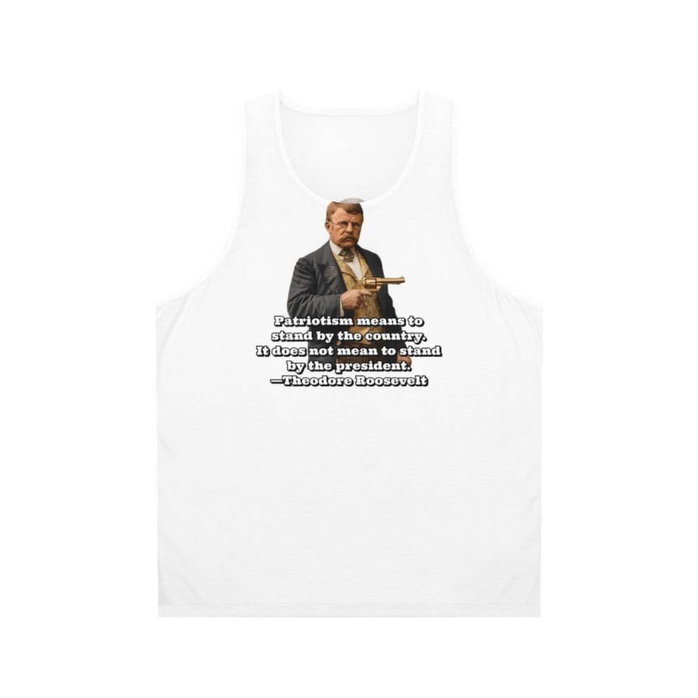 Vintage Patriotic Theodore Roosevelt Unisex Tank Top