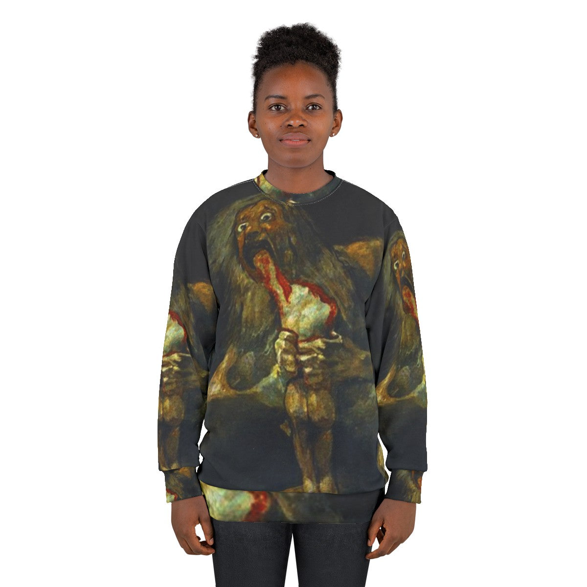 Francisco Goya 'Saturn Devouring His Son' art history sweatshirt - women