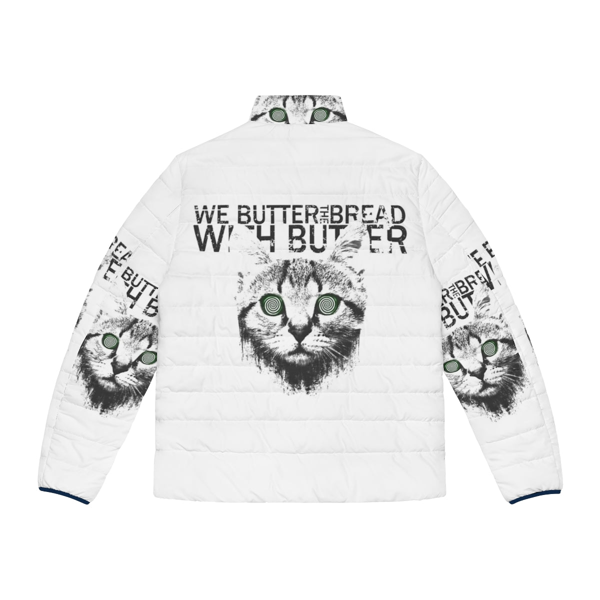 WBTBWB German Metalcore Puffer Jacket with Focus Keyword - Back