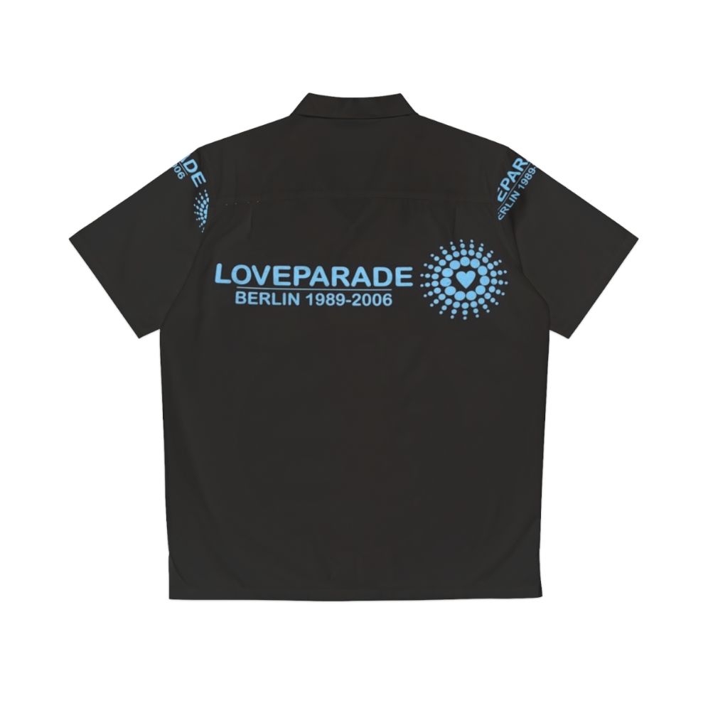 Colorful Hawaiian Shirt with Berlin Love Parade Design - Back