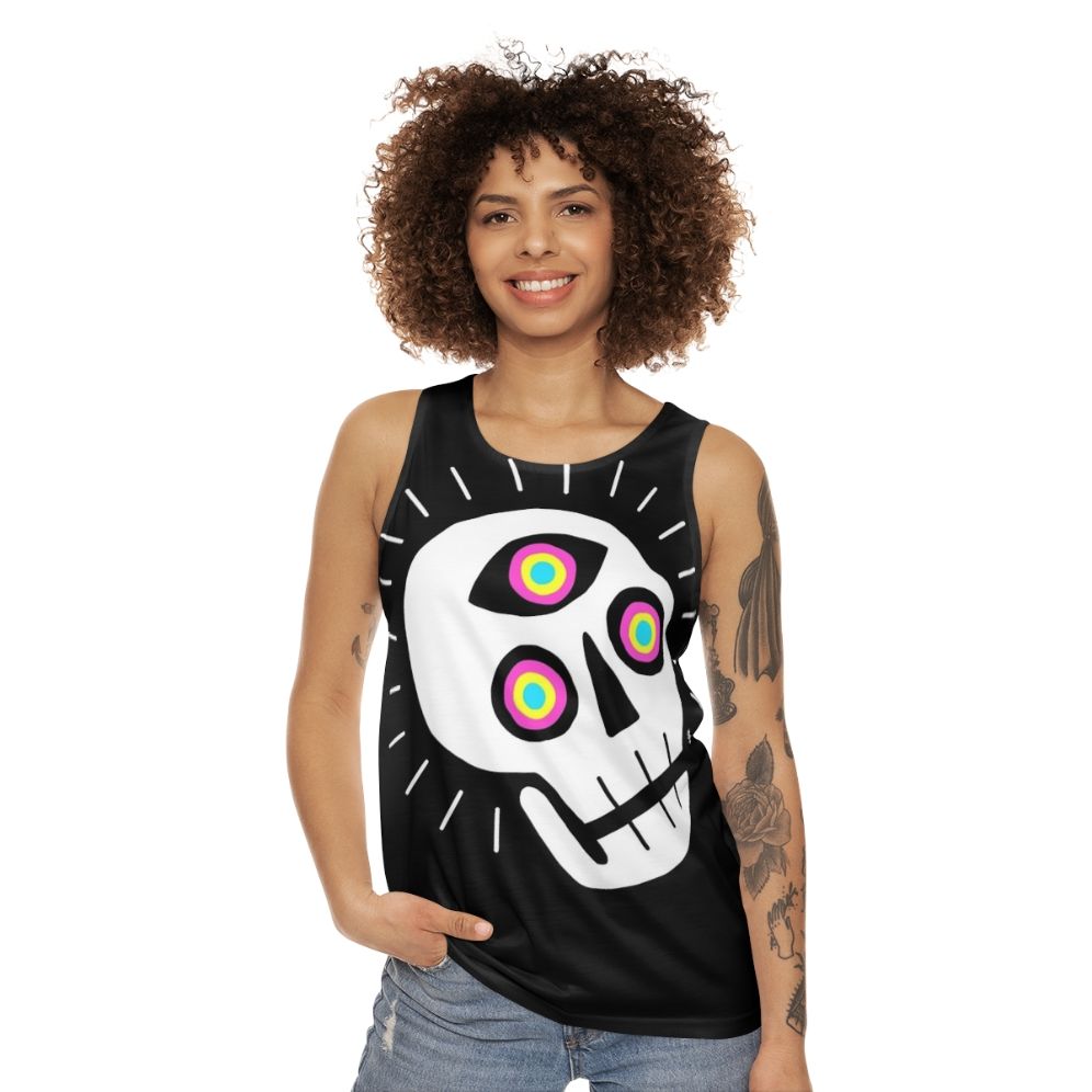 Enlightened Skull Unisex Graphic Tank Top - women