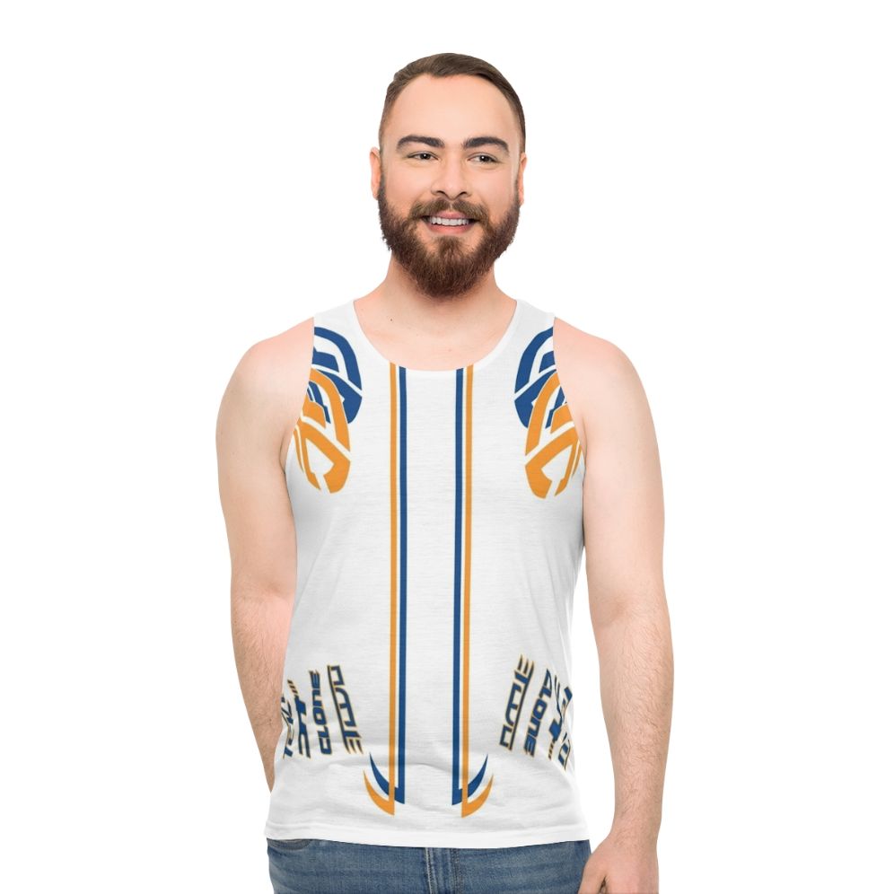 Bassline Unisex Tank Top featuring Hot Wheels Acceleracers design - men