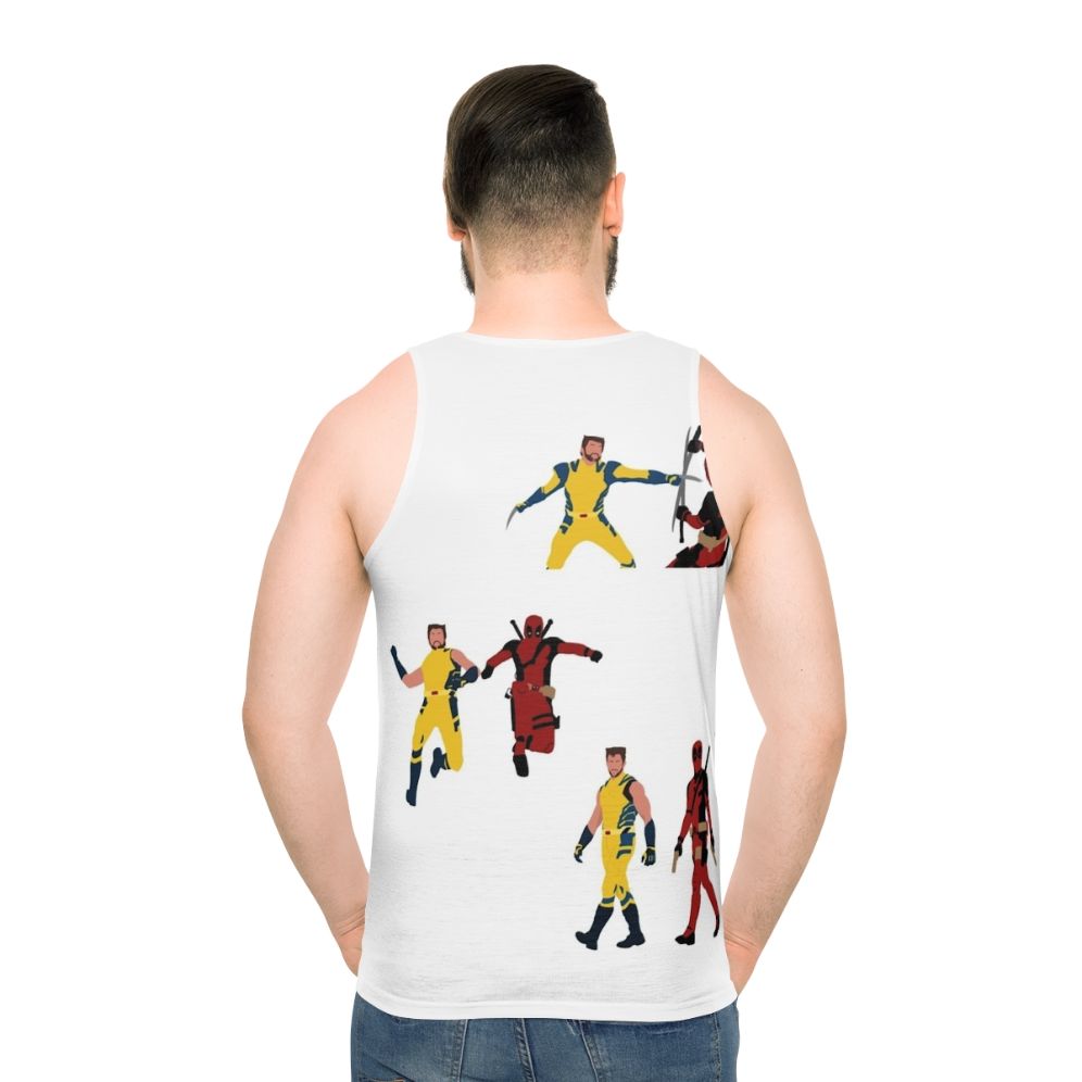 Marvel superhero unisex tank top - men back