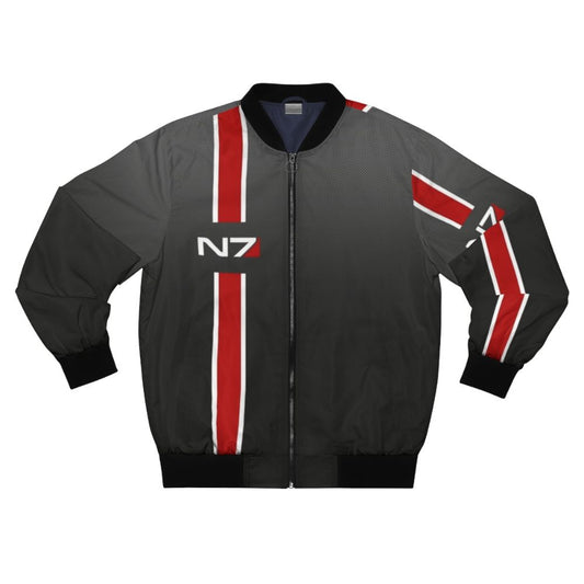 Mass Effect N7 Iconic Bomber Jacket featuring Commander Shepard from the popular video game series