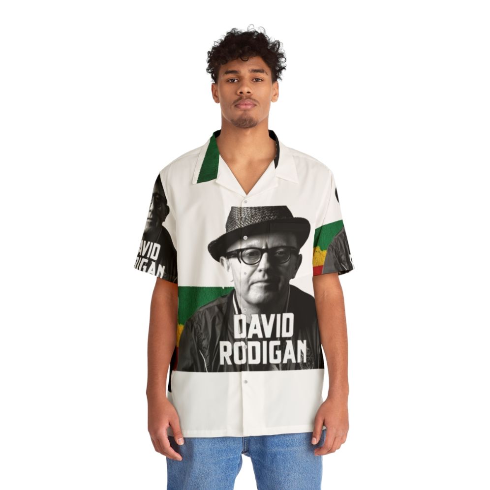 David Rodigan Hawaiian Shirt with Tropical Print Design - People Front